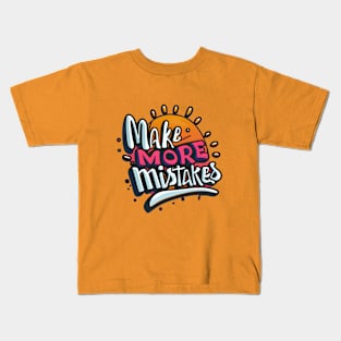 Make More Mistakes: Vibrant Summer Vibes with Sunglasses Kids T-Shirt